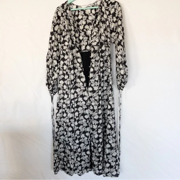 Rebecca Taylor Alicia Dress Long Sleeve Lined Floral Print - Picture 1 of 4